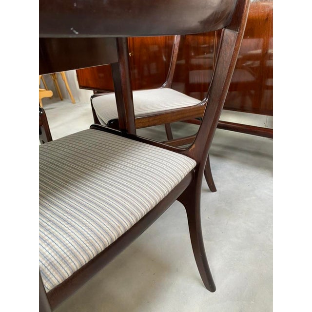 Rungstedlund Dining Table and Chairs by Ole Wanscher for P. Jeppesen, Denmark, 1970s, Set of 8 For Sale - Image 10 of 18