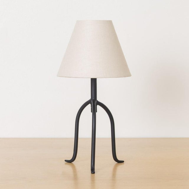 French Contemporary Panoplie Petite Iron Tripod Lamp For Sale - Image 3 of 11