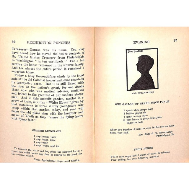 White "Prohibition Punches: A Book of Beverages" 1930 Doran, Roxana B. For Sale - Image 8 of 8