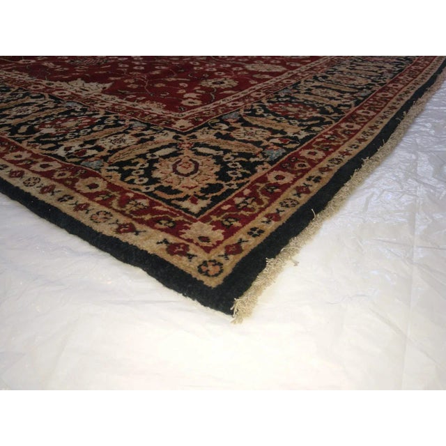Maroon 1990s Agra Rug For Sale - Image 8 of 9