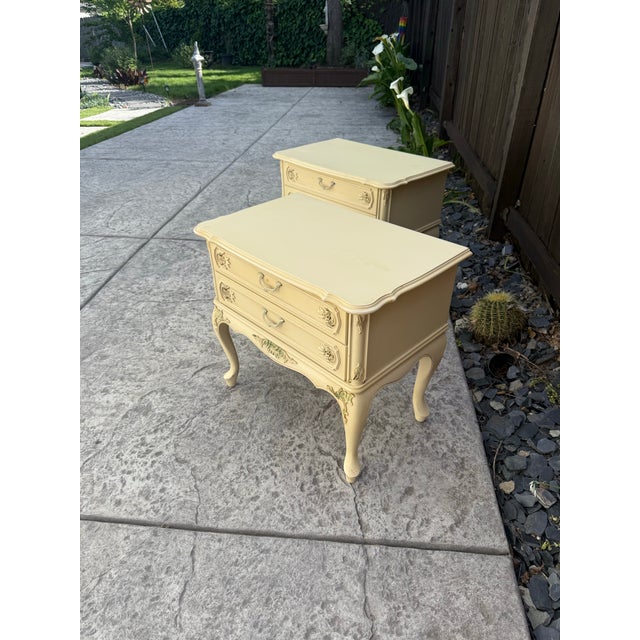 Wood French Provinicial Style Nightstands 1960’s For Sale - Image 7 of 7