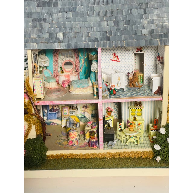 1960s Miniature Installation Dollhouse With Garden by Artist Helen Valerio For Sale - Image 9 of 11