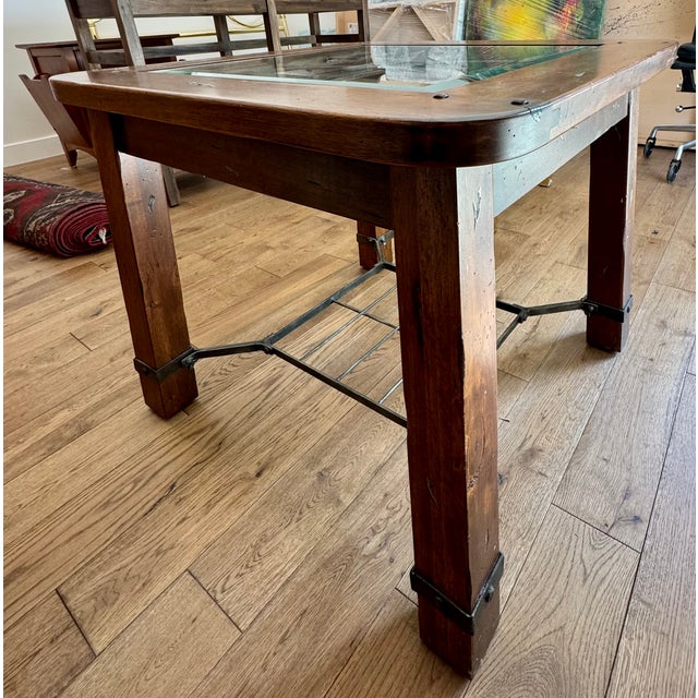 1990s Attributed Thomasville Arts & Crafts Influence End Table For Sale - Image 4 of 6
