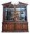 Flame Mahogany Display Cabinet, 1990s For Sale