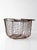 Brown Antique Handmade Wire Gathering Basket For Sale - Image 8 of 13