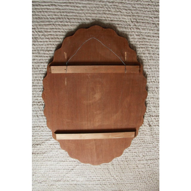 Large Iridescent Murano Glass 26 Rose Wall Mirror, Italy, 1960s For Sale - Image 13 of 14