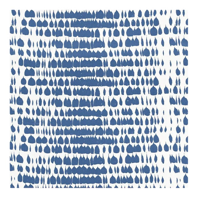 Sample, Schumacher Queen of Spain Fabric in Water For Sale