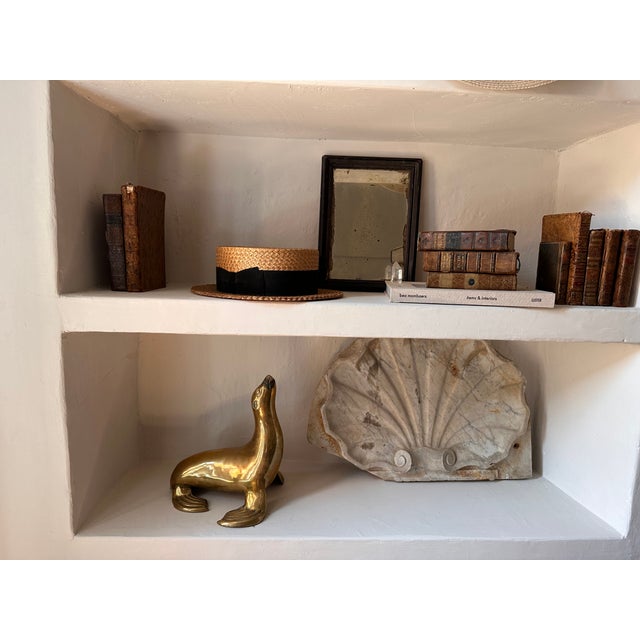 Mid-Century Brass Seal Sculpture, Europe, 1960s For Sale - Image 10 of 13