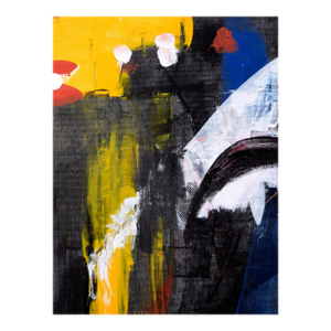 Primary Colors in Acrylic on Textured Paper Abstract Expressionist San Francisco by Ricardo De Silva