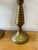 1920s Pair of Moroccan Large Solid Brass Candlesticks For Sale - Image 6 of 9