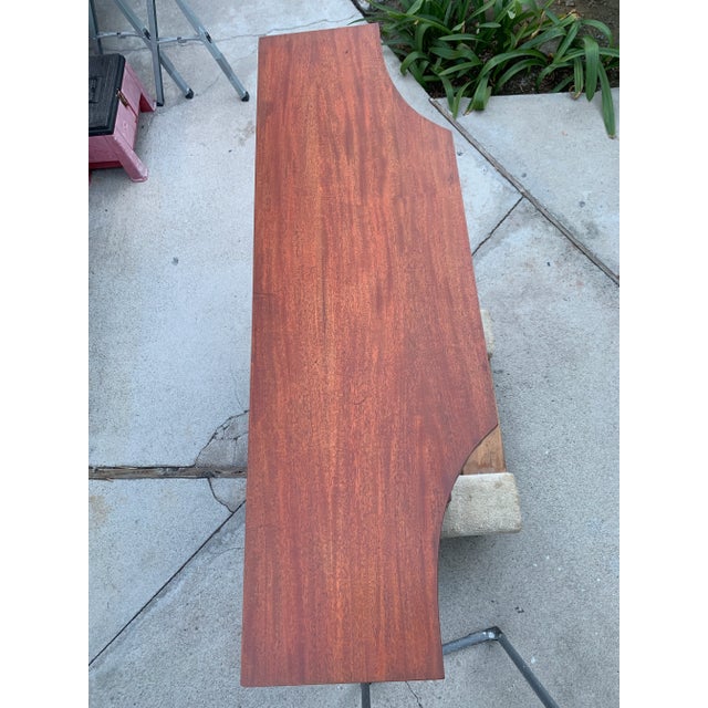 1940's Neoclassical Mahogany Console Cabinet Dry Bar For Sale - Image 9 of 12