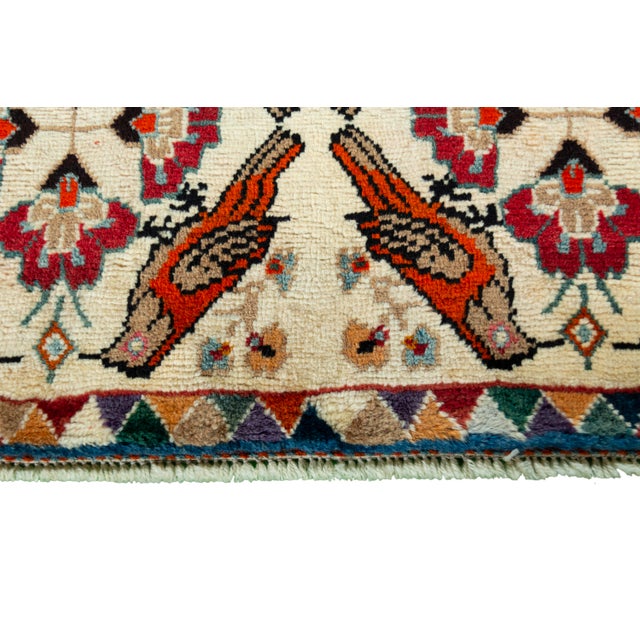 Hand-Knotted Gabbeh Nomadic Rug For Sale - Image 6 of 11