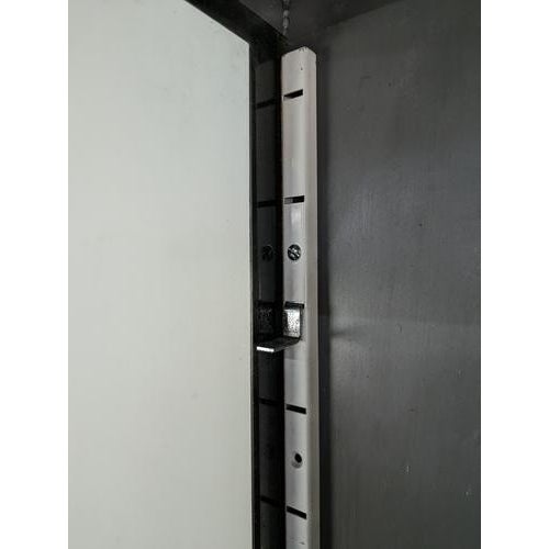 Metal Industrial Display Case in Patinated Metal For Sale - Image 7 of 9