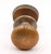 Vintage patina brass door knob set with a flush mount handle set on one side. The original mounting screws are not...