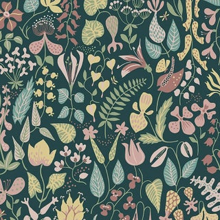 Borastapeter Herbarium Wallpaper in Spruce For Sale
