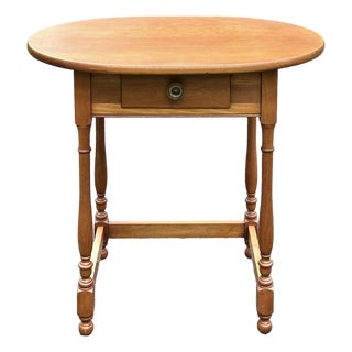 Small Vintage 1940’s Colonial Style Walnut Writing Table For Sale