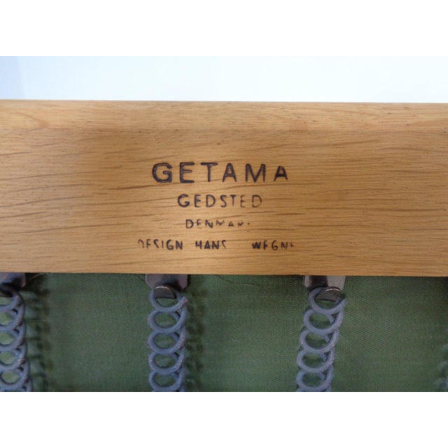 GE 290 Oak Sofa with Kvadrat Hallingdal by Hans J. Wegner for Getama, 1960s For Sale - Image 10 of 18