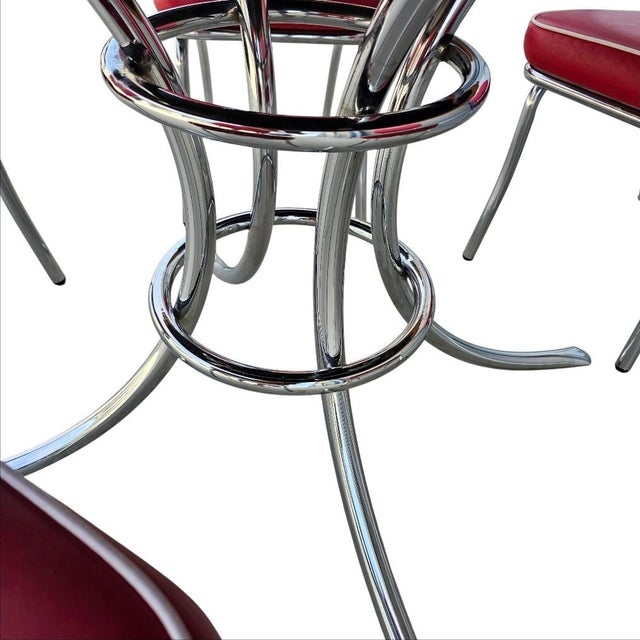 Vintage Table and Chairs Dining Set by Acme For Sale - Image 17 of 18
