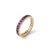 Add a touch of regal elegance to your jewelry collection with this stunning full eternity band, designed to showcase a...