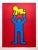 This Keith Haring Estate rare vintage 1991 offset lithograph print collector's iconic Pop Art poster " Radiant Baby "...