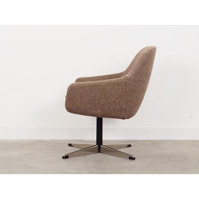 Danish Brown Armchair, 1970s For Sale - Image 4 of 16