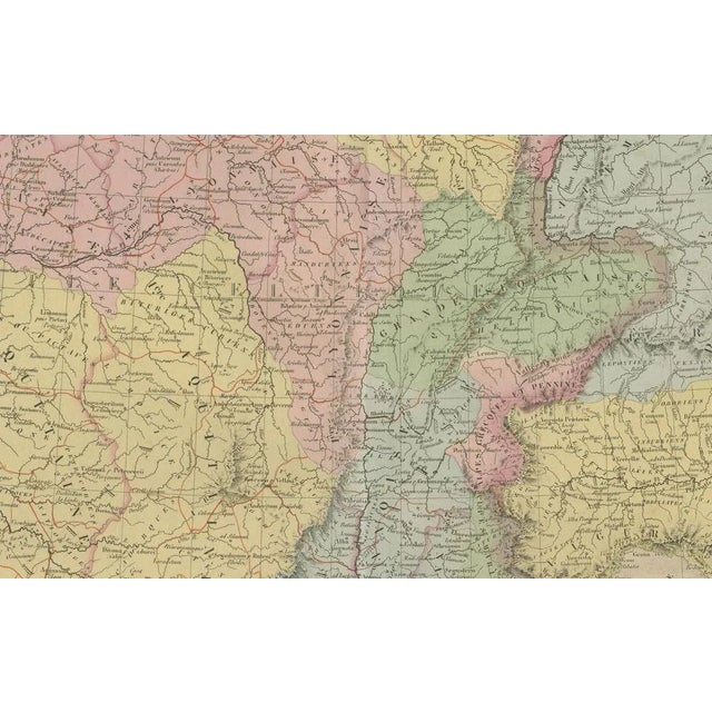 Mid 19th Century Antique Map of La Gaule by Andriveau-Goujon, 1861 For Sale - Image 5 of 10