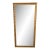 Large Vintage Beveled Gold Solid Wood Full Length Mirror For Sale
