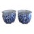 Chinoiserie Large Blue and White Porcelain Planters, Pair For Sale