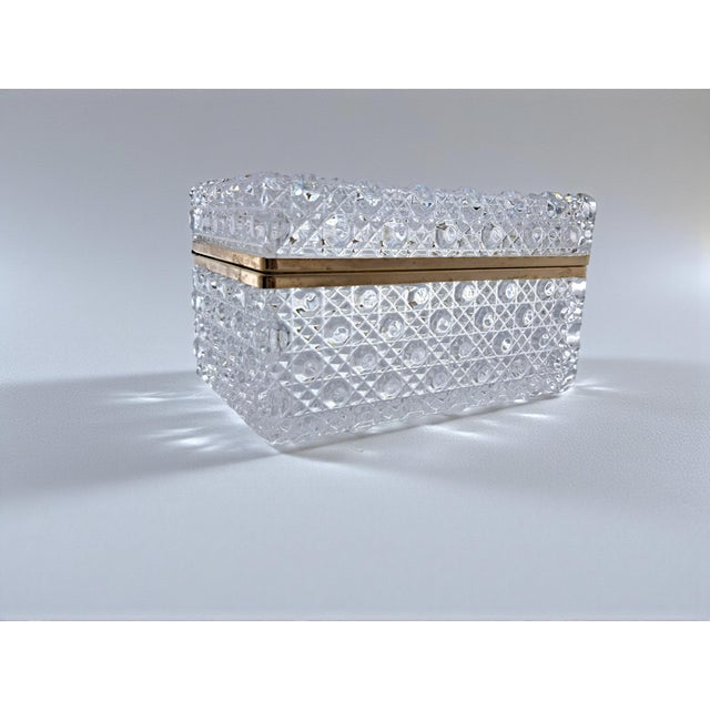 French Baccarat Cut Crystal Jewelry Box, 1970s For Sale - Image 6 of 9