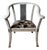1980's Vintage Tessellated Stone Flared Arm Chair For Sale
