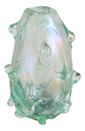 Italian Green Murano Glass Vase Attributed to Barovier & Toso, 1930s