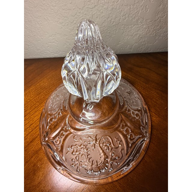 Transparent Vintage Hofbauer Lead Crystal Candy Dish For Sale - Image 8 of 11