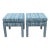 Perennials Wild Child Parsons Ottomans in Tree Hugger Performance- Pair For Sale