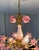 Pink Vintage Murano Style Large Chandelier, Pink Floral Chandelier, Bouquet Style Ceiling Light, 4-Light Flush Mount For Sale - Image 8 of 16