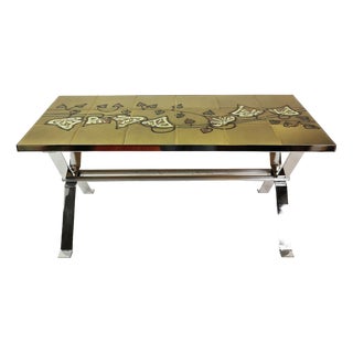 Coffee Table with Mid-Century Ceramics, Belgium, 1960s For Sale