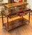 French Louis XVI Style Rolling Serving Table – Wood With Gold Leaf Details, 3 Drawers & Casters For Sale - Image 4 of 4