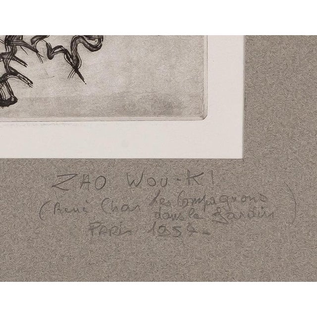 Wou-Ki Zao, The Companions in the Garden, Etching For Sale - Image 5 of 6