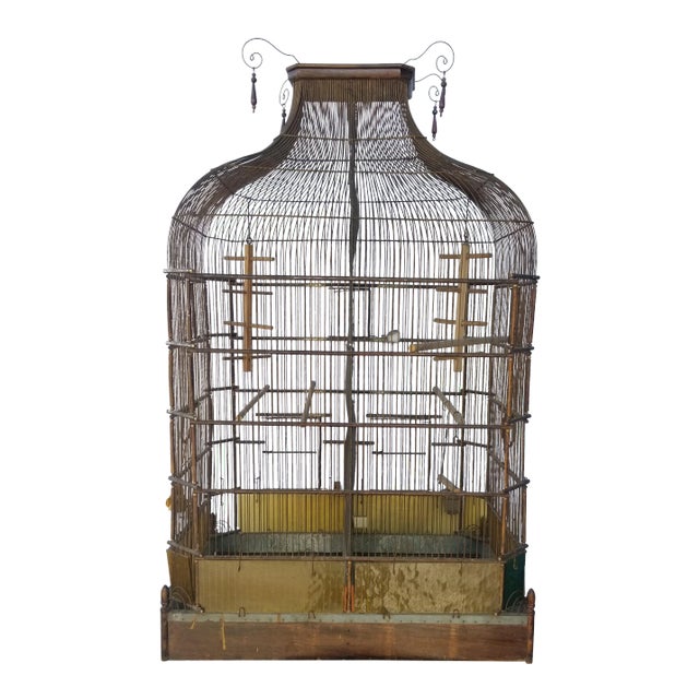 Antique English Victorian Birdcage For Sale