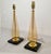Pair of amber Murano glass table lamps Mazzega style, Italy 1990s. Set of four lamps, two pairs of lamps available. Sold...
