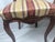 Late 20th Century Pair of French Louis XV Style Carved Walnut Side Chairs With Burgundy & Gold Damask Upholstery For Sale - Image 16 of 17