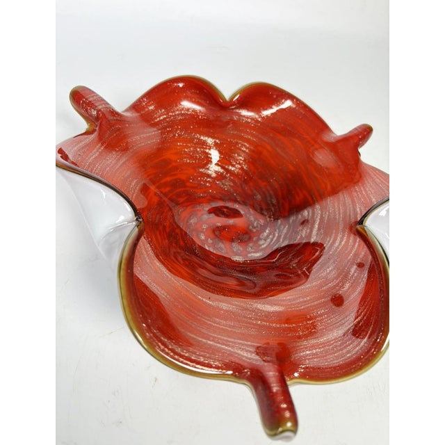 1960s Italian Red Glass Ashtray, France, 1960s For Sale - Image 5 of 10