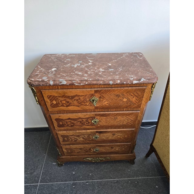 Louis XV Style Marquetry Chiffonier For Sale - Image 11 of 18