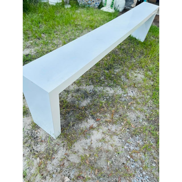 Massive Midcentury Laminate Console Table For Sale - Image 4 of 8