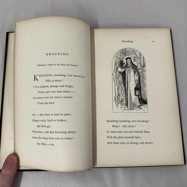 Antique 1867 Harriet Beecher Stowe Signed 1st Ed Book - Religious Poems - Autographed Stanza For Sale - Image 11 of 15