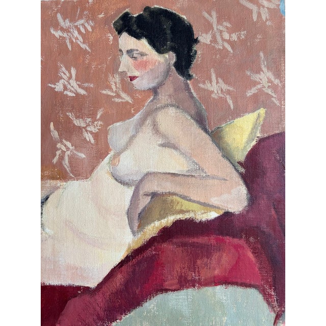 This is a fantastic original Mid-Century oil on unstretched canvas by listed artist Patricia Ann Tool McHugh (1927-2022)....