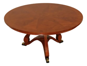 John Widdicomb Round Mahogany Dining Table Designed By Chad Womack