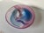 1980s 1980"s Vintage Italian Murano Pink & Blue Swirl Art Glass Centerpiece Bowl For Sale - Image 5 of 12