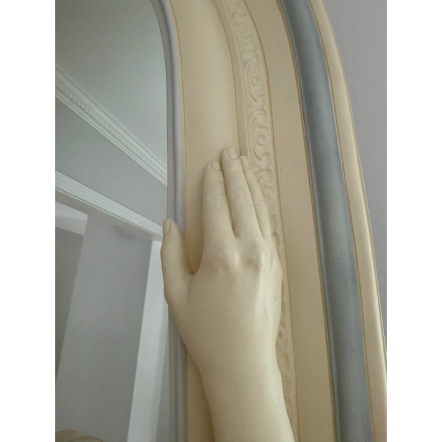 Monumental Neoclassical Figural Wall Mirror Sculpture, Late 20th C. For Sale - Image 4 of 12