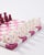 Italian Magenta/White Small Italian Alabaster Marble Chess Set For Sale - Image 3 of 11