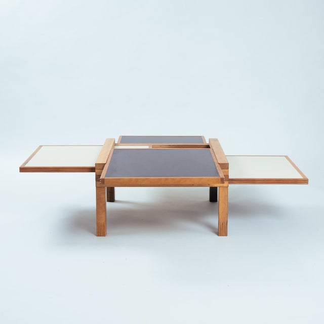 Modular Blue and White Square Hexa Coffee Table by Bernard Vuarnesson for Bellato, 1980s For Sale - Image 4 of 18